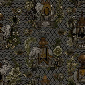 brown traditional velvet-chenille fabric from Utopia