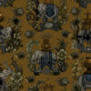 yellow traditional velvet-chenille fabric from Utopia
