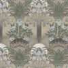 neutral botanical velvet-chenille fabric from Utopia