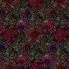 purple botanical velvet-chenille fabric from Utopia