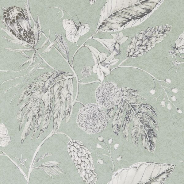 Amborella Wide Width Wallpaper - Seaglass by Amborella Wide Width Wallpaper - Seaglass from