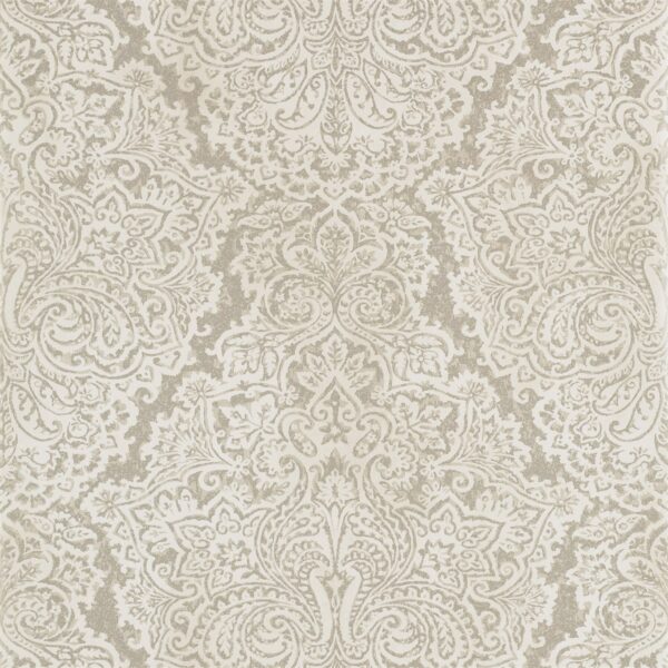 Aurelia Wide Width Wallpaper - White Gold by Aurelia Wide Width Wallpaper - White Gold from