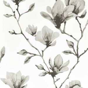 Lotus Wide Width Wallpaper - Ivory / Gilver