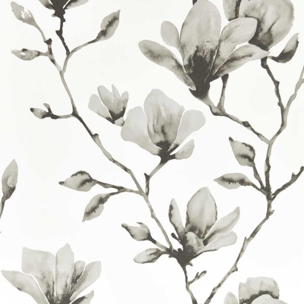 Lotus Wide Width Wallpaper - Ivory / Gilver by Lotus Wide Width Wallpaper - Ivory / Gilver from