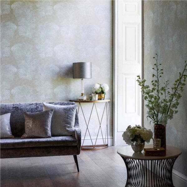 Operetta Wide Width Wallpaper - Slate from