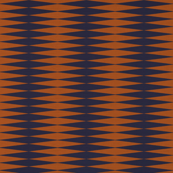Camden Fabric - 3 by orange geometric velvet-chenille fabric from Art of the Loom