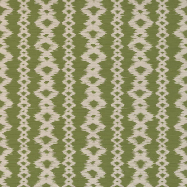 Chelsea Fabric - 1 by green striped velvet-chenille fabric from Art of the Loom