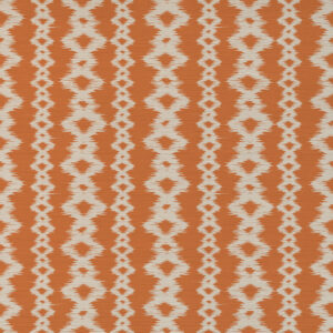 orange striped velvet-chenille fabric from Art of the Loom