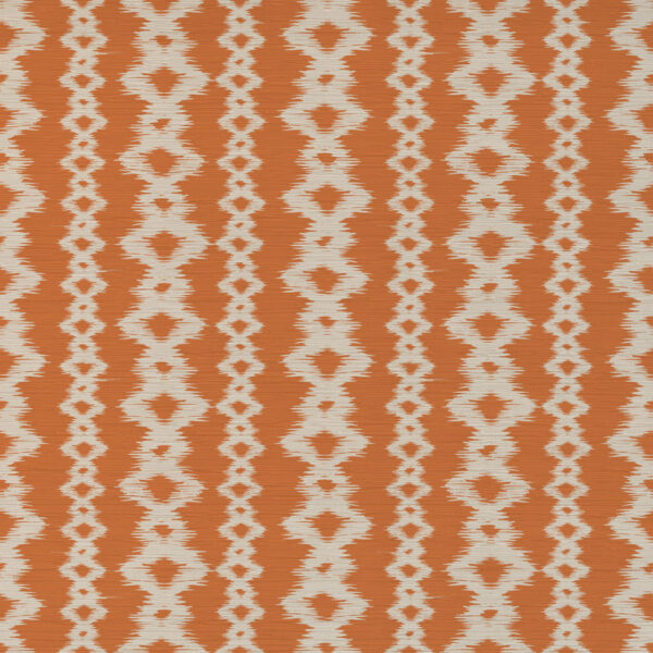 orange striped velvet-chenille fabric from Art of the Loom