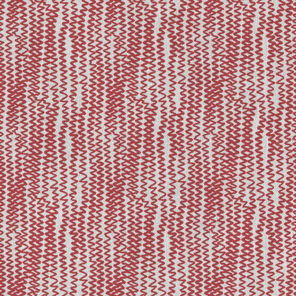 City Fabric - 1 by red striped velvet-chenille fabric from Art of the Loom