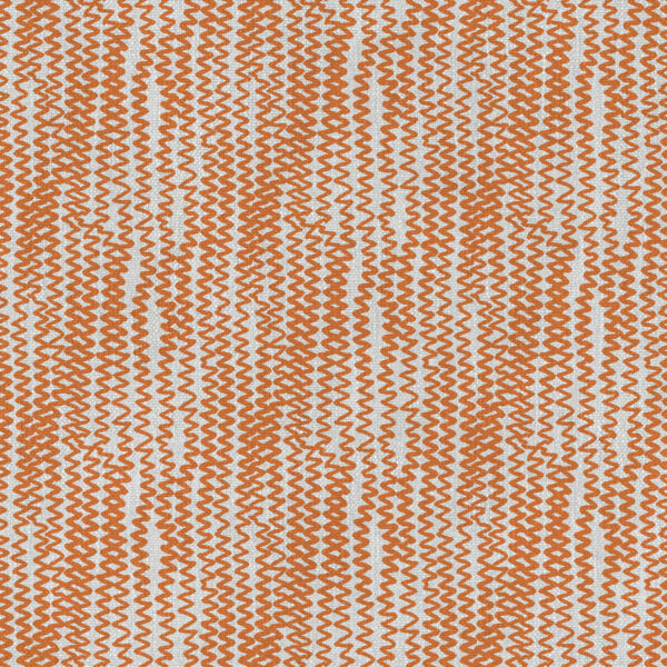 City Fabric - 4 by orange striped velvet-chenille fabric from Art of the Loom