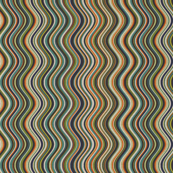Hampstead Fabric - 2 by green striped velvet-chenille fabric from Art of the Loom