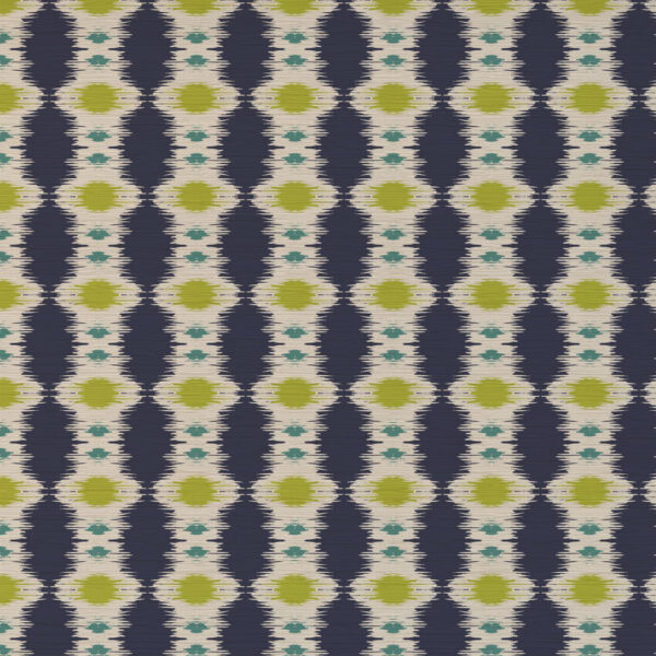 Islington Fabric - 1 by blue spotted velvet-chenille fabric from Art of the Loom