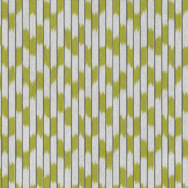Kesington Fabric- 1 by green striped velvet-chenille fabric from Art of the Loom