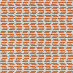 orange striped velvet-chenille fabric from Art of the Loom