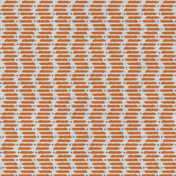 orange striped velvet-chenille fabric from Art of the Loom