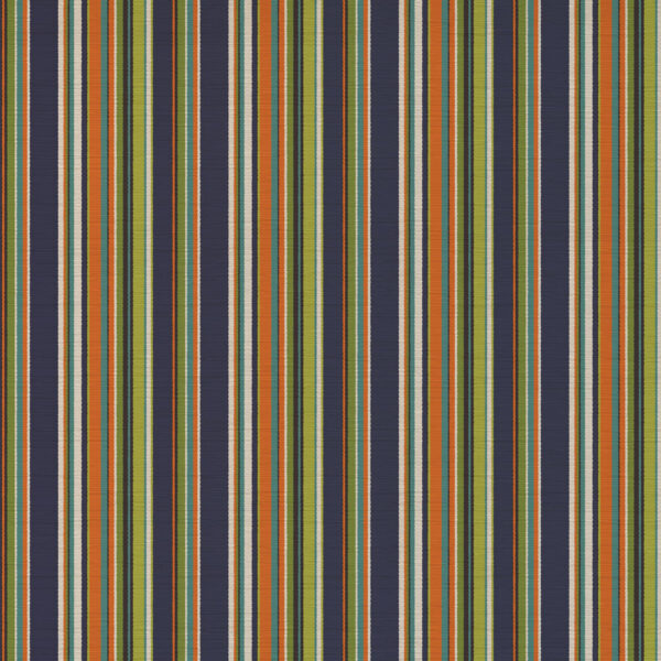 Shoreditch Fabric - 1 by blue striped velvet-chenille fabric from Art of the Loom