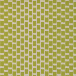 green geometric velvet-chenille fabric from Art of the Loom