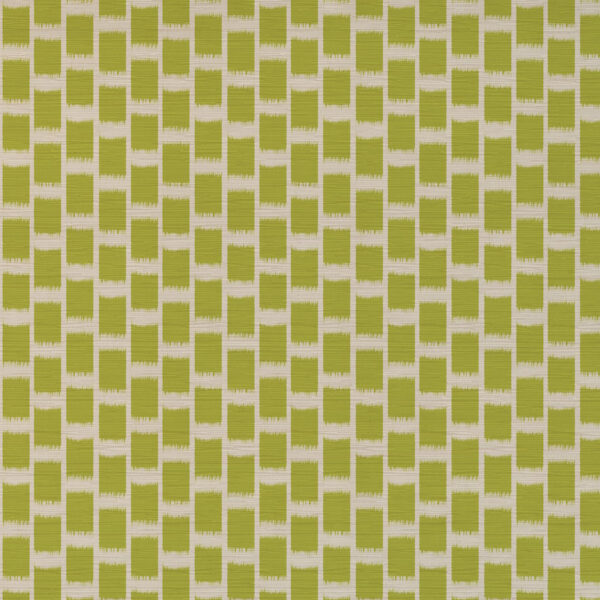 Soho Fabric - 1 by green geometric velvet-chenille fabric from Art of the Loom