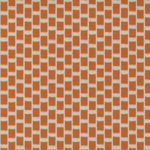 orange geometric velvet-chenille fabric from Art of the Loom