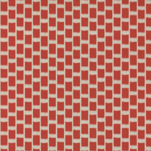 red geometric velvet-chenille fabric from Art of the Loom