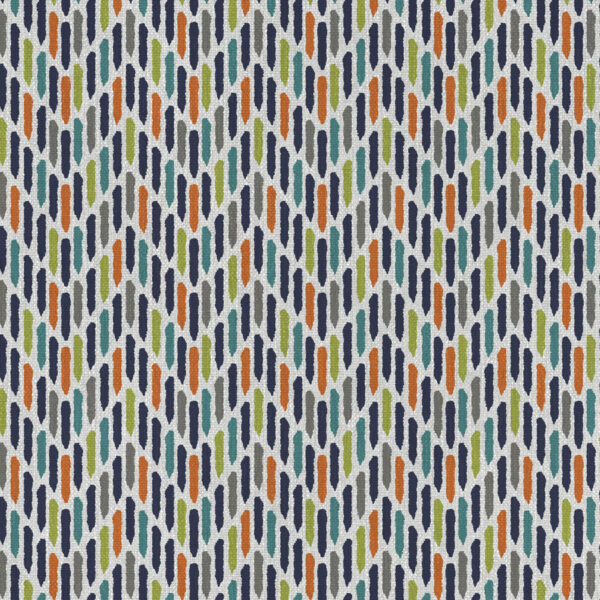 Waterloo Fabric by multicolour geometric velvet-chenille fabric from Art of the Loom