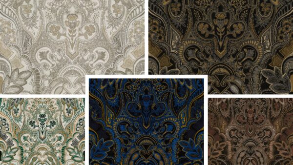 Damask Dangereuse Fabric - Ashlar from