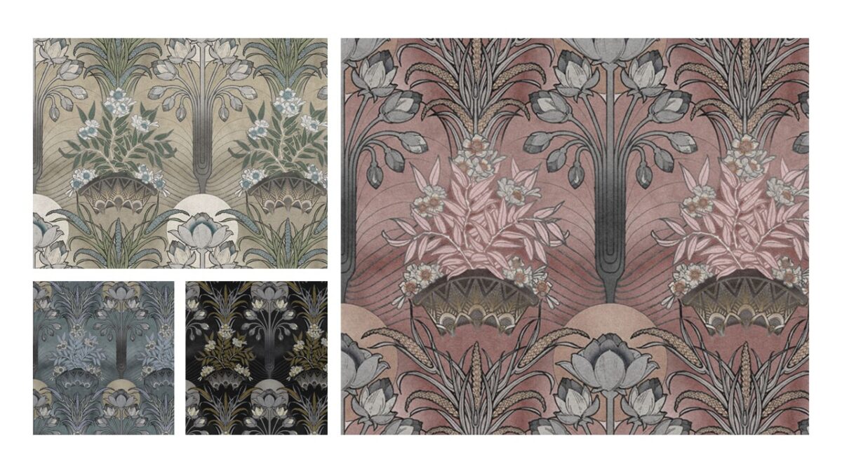 Gin on the Nile Fabric - Horizon from