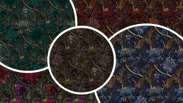 Morris Major Fabric - Berry by Morris Major Fabric - Berry from
