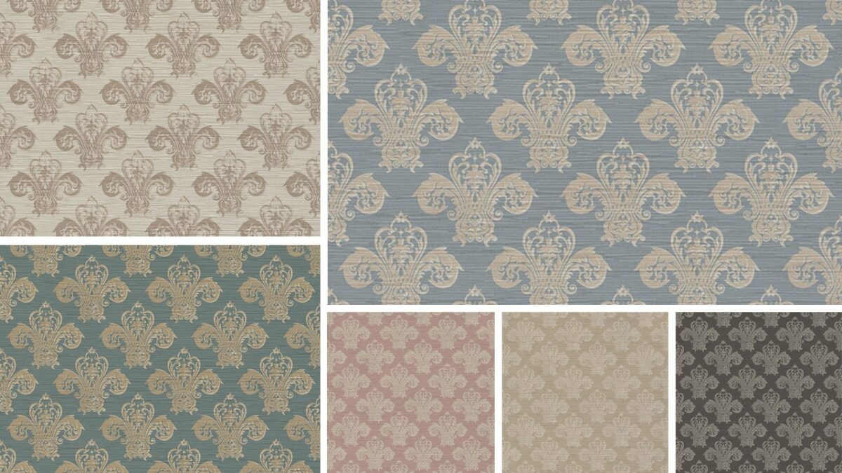 Fleur De Lush Fabric - Trinon Blue by Fleur De Lush Fabric - Trinon Blue from