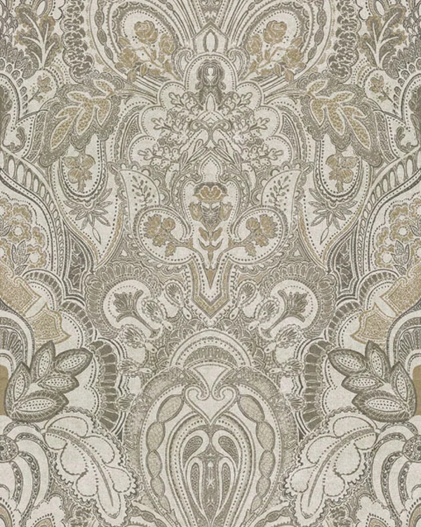Damask Dangereuse Fabric - Ashlar by Damask Dangereuse Fabric - Ashlar from