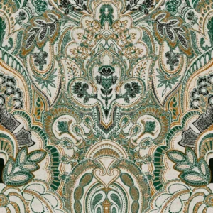 Damask Dangereuse Fabric - Gin Bottle Green