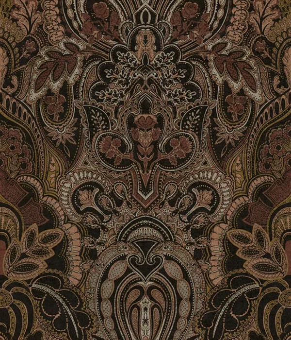 Damask Dangereuse Fabric - Pink Granite swatch