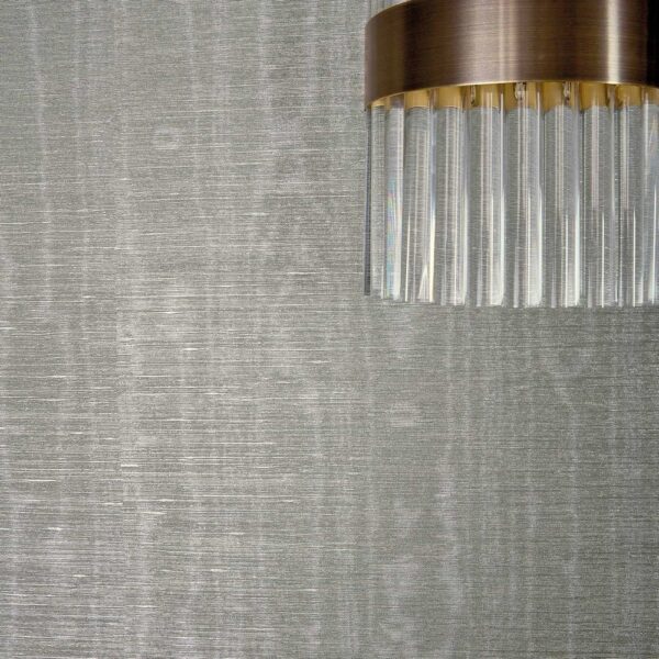 Watered Silk Wallpaper - Silk Silver by Watered Silk Wallpaper - Silk Silver from