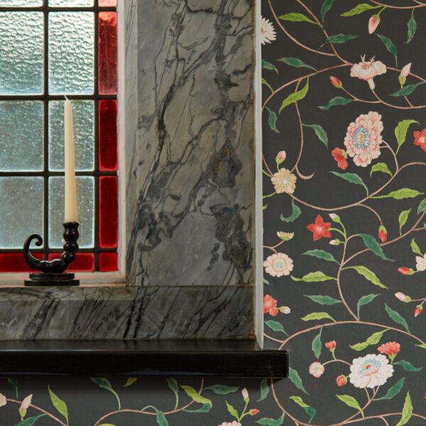 Henrietta's Trail Wallpaper - Stockholm Blue from
