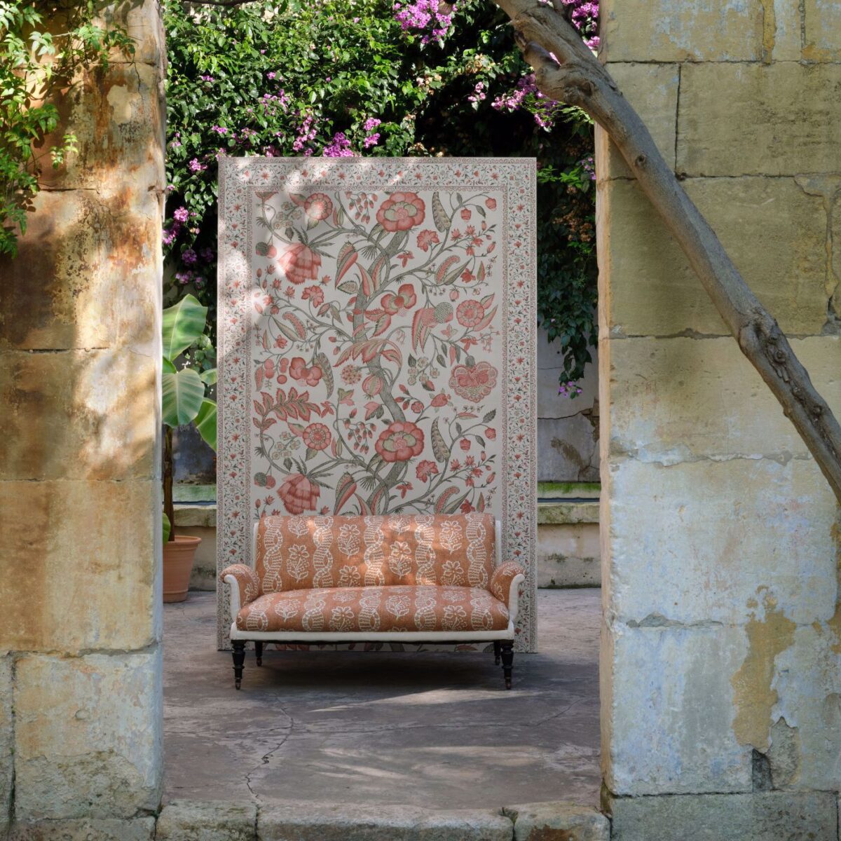 Artisan Palampore Fabric - Primrose by Artisan Palampore Fabric - Primrose from