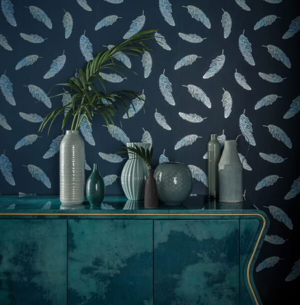 Adornado Wallpaper - Charcoal / Amber / Citrine by Adornado Wallpaper - Charcoal / Amber / Citrine from