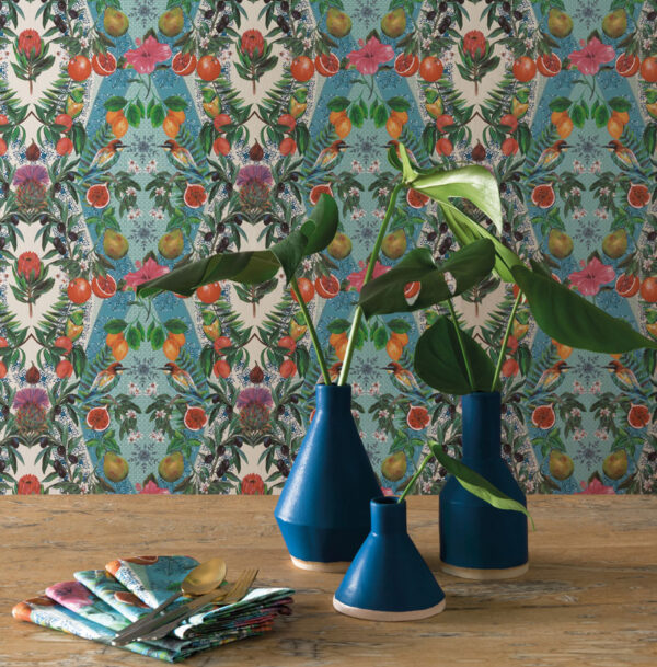Talavera Wallpaper - Persian Blue / Turquoise by Talavera Wallpaper - Persian Blue / Turquoise from
