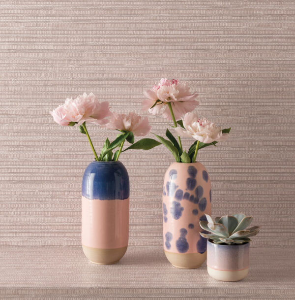 Esparto Wallpaper - White by Esparto Wallpaper - White from