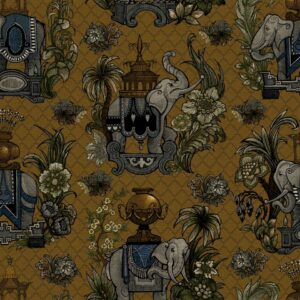 Elephantasy Fabric - Ochre
