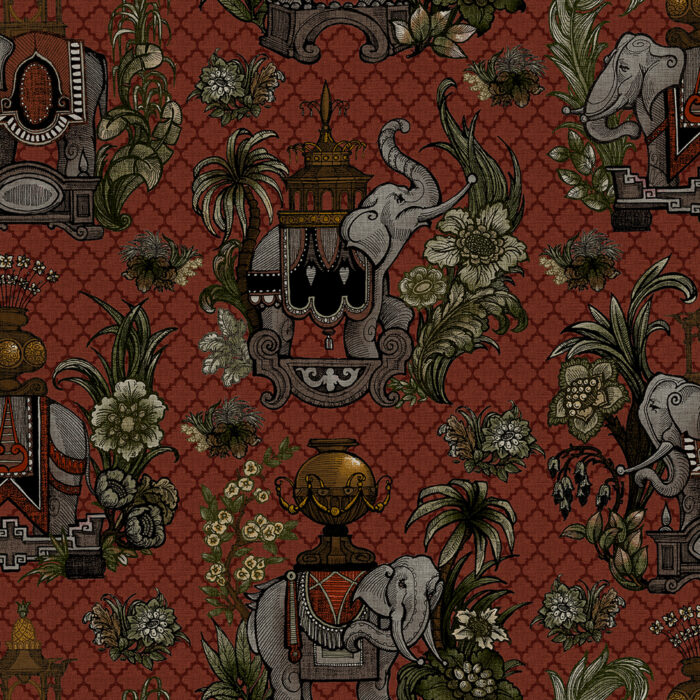 Elephantasy Fabric - Russet swatch