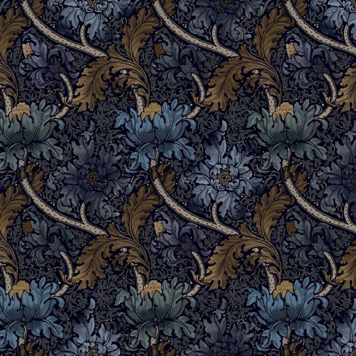 Morris Major Fabric - University Blue swatch