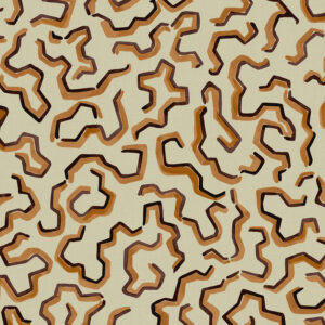 brown striped printed fabric from Linwood Fabrics