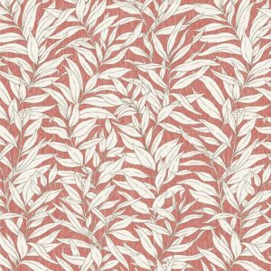 orange botanical cotton fabric from Chess