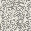 black-grey botanical cotton fabric from Chess
