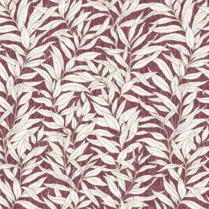 red botanical cotton fabric from Chess