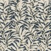 blue botanical cotton fabric from Chess