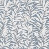 blue botanical cotton fabric from Chess
