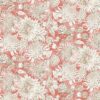 orange botanical cotton fabric from Chess