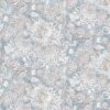 blue botanical cotton fabric from Chess